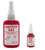 LOCTITE 542 to profesjonalny, średnio demontowalny uszczelniacz anaerobowy przeznaczony do metalowych złączy gwintowanych o drobnej podziałce.