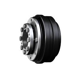 DAKAM – Twój ekspert od bezpieczeństwa. Oryginalne sprzęgła KTR SI. Obraz jest ucieleśnieniem maksymalnego bezpieczeństwa maszyn i niezawodnej ochrony przed kosztownymi awariami. Kompozycja skupia się na solidnej, mechanicznej konstrukcji sprzęgła KTR SI, łącząc surowy, techniczny wizerunek "bezpiecznika mechanicznego" z profesjonalizmem i dostępnością, jakie oferuje autoryzowany polski dystrybutor DAKAM. Dominują w niej barwy przemysłowe: ciemnoszara/fosforanowana stal, lśniące elementy sprężynujące i techniczna biel tła. W centrum uwagi, na czystej, industrialnej powierzchni (np. metalowym stole warsztatowym), znajduje się starannie wyeksponowane sprzęgło przeciążeniowe KTR SI: • Solidna konstrukcja: Prezentowany jest masywny ogranicznik momentu. Widać solidną piastę i korpus, często z otworami montażowymi do koła zębatego lub pasowego. • Pakiet Sprężyn Talerzowych: Kluczowy detal techniczny – wyraźnie widoczny stos sprężyn talerzowych, które dociskają elementy blokujące (kulki lub wałeczki). Ich ułożenie wizualnie komunikuje siłę i precyzję nastawu momentu. • Nakrętka Regulacyjna: Duża, charakterystyczna nakrętka z podziałką na obwodzie, która symbolizuje możliwość płynnej i dokładnej regulacji momentu wyłączenia. • Mechanizm zapadkowy: Konstrukcja sugeruje działanie oparte na kulkach/wałeczkach (form-locking), co odróżnia serię SI od sprzęgieł ciernych. • Marka Premium: Na stalowym korpusie widoczne jest trwałe, wybite lub grawerowane logo "KTR" oraz typ "SI", co jest gwarancją autentyczności. Tło jest subtelnie rozmyte (efekt bokeh), ale jednoznacznie wskazuje na profesjonalną dystrybucję na terenie Polski: • Nowoczesny magazyn DAKAM: W tle widać rzędy regałów z systemem drobnicowym, wypełnionych uporządkowanymi, oryginalnymi opakowaniami KTR. Duża ilość towaru na stanie wizualnie potwierdza status "sprawdzonego dystrybutora". • Logo Dystrybutora: W dyskretnym, ale widocznym miejscu umieszczone jest logo DAKAM, z dopiskiem "Autoryzowany Dystrybutor KTR", co buduje markę jako eksperta od bezpieczeństwa maszyn. Obraz niesie jasny komunikat: "Jako autoryzowany polski dystrybutor DAKAM, posiadamy na stanie niezawodne sprzęgła przeciążeniowe KTR SI, które natychmiastowo rozłączają napęd w przypadku awarii, chroniąc Twoje maszyny przed zniszczeniem".