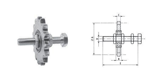 Obraz jest profesjonalną i klarowną kompozycją, kt&oacute;ra skupia się na standardowych kołach łańcuchowych jednorzędowych (simplex) typu KS (z piastą i otworem wstępnym). Całość emanuje solidnością, przemysłową precyzją i gotowością do dalszej obr&oacute;bki. Dominują w niej barwy stali &ndash; często czernionej (oksydowanej) lub naturalnej &ndash; co podkreśla techniczny charakter produktu. Obraz jest osadzony w kontekście autoryzowanego polskiego dystrybutora DAKAM. W centrum uwagi, na czystej, industrialnej powierzchni (np. metalowym stole warsztatowym lub białym tle), znajduje się starannie zaaranżowany zestaw k&oacute;ł łańcuchowych Typ KS - Simplex: &bull;	R&oacute;żnorodność rozmiar&oacute;w: Prezentowanych jest kilka k&oacute;ł o r&oacute;żnej liczbie zęb&oacute;w i średnicy, co wizualnie komunikuje szeroki zakres oferty dostępny w magazynie. &bull;	Kluczowe cechy Typu KS: Ujęcia makro eksponują: 1.	Pojedynczy rząd zęb&oacute;w (Simplex): Wyraźnie widoczne, precyzyjnie wykonane zęby, przystosowane do wsp&oacute;łpracy ze standardowymi łańcuchami rolkowymi jednorzędowymi. 2.	Zintegrowana piasta: Solidna piasta po jednej stronie koła, kt&oacute;ra jest charakterystyczną cechą typu KS. 3.	Otw&oacute;r wstępny (Pilot Bore): Centralny, mały otw&oacute;r w piaście, kt&oacute;ry wizualnie komunikuje, że koło jest gotowe do dalszej obr&oacute;bki (rozwiercenia na wymiar i wykonania rowka wpustowego) zgodnie z potrzebami klienta. &bull;	Materiał i wykończenie: Koła wykonane są z wysokogatunkowej stali (np. C45), często z czarną, oksydowaną powierzchnią chroniącą przed korozją. Zęby mogą być hartowane indukcyjnie, co podkreśla ich trwałość (choć nie zawsze jest to widoczne). Tło jest subtelnie rozmyte (efekt bokeh), ale jednoznacznie wskazuje na profesjonalną dystrybucję na terenie Polski: &bull;	Nowoczesny magazyn DAKAM: W tle widać rzędy wysokich regał&oacute;w magazynowych, wypełnionych uporządkowanymi stosami lub oryginalnymi opakowaniami k&oacute;ł łańcuchowych. Duża ilość towaru na stanie wizualnie potwierdza status "sprawdzonego dystrybutora". &bull;	Centrum obr&oacute;bcze (opcjonalnie): W dalszym tle może być widoczny fragment warsztatu z tokarką lub dłutownicą, co dodatkowo podkreśla możliwość wykonania obr&oacute;bki na miejscu. &bull;	Logo Dystrybutora: W dyskretnym, ale widocznym miejscu umieszczone jest logo DAKAM, z dopiskiem "Centrum Napęd&oacute;w Łańcuchowych" lub "Autoryzowany Dystrybutor", co buduje jego markę jako zaufanego partnera. Obraz niesie jasny komunikat: "Jako sprawdzony polski dystrybutor DAKAM, posiadamy na stanie pełen asortyment standardowych k&oacute;ł łańcuchowych jednorzędowych Typ KS (z piastą i otworem wstępnym), gotowych do szybkiej wysyłki lub dalszej obr&oacute;bki na miejscu".