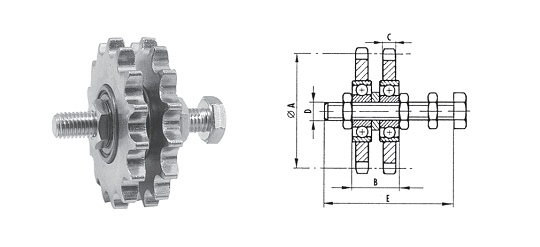 Obraz jest profesjonalną i solidną kompozycją, kt&oacute;ra skupia się na kołach łańcuchowych dwurzędowych (duplex) typu KS (z piastą i otworem wstępnym). Całość emanuje zwiększoną mocą (w por&oacute;wnaniu do simplex), przemysłową precyzją i gotowością do dalszej obr&oacute;bki. Dominują w niej barwy stali &ndash; często czernionej (oksydowanej) lub naturalnej &ndash; co podkreśla techniczny charakter produktu. Obraz jest osadzony w kontekście autoryzowanego polskiego dystrybutora DAKAM. W centrum uwagi, na czystej, industrialnej powierzchni (np. metalowym stole warsztatowym lub białym tle), znajduje się starannie zaaranżowany zestaw k&oacute;ł łańcuchowych Typ KS - Duplex: &bull;	R&oacute;żnorodność rozmiar&oacute;w: Prezentowanych jest kilka k&oacute;ł o r&oacute;żnej liczbie zęb&oacute;w i średnicy, co wizualnie komunikuje szeroki zakres oferty dostępny w magazynie. &bull;	Kluczowe cechy Typu KS Duplex: Ujęcia makro eksponują: 1.	Podw&oacute;jny rząd zęb&oacute;w (Duplex): Najważniejszy element wizualny &ndash; wyraźnie widoczne dwa r&oacute;wnoległe rzędy precyzyjnie wykonanych zęb&oacute;w. To wizualnie komunikuje przeznaczenie do wsp&oacute;łpracy ze standardowymi łańcuchami rolkowymi dwurzędowymi i zdolność do przenoszenia większych mocy. 2.	Zintegrowana piasta: Solidna piasta po jednej stronie koła, kt&oacute;ra jest charakterystyczną cechą typu KS. 3.	Otw&oacute;r wstępny (Pilot Bore): Centralny, mały otw&oacute;r w piaście, kt&oacute;ry wizualnie komunikuje, że koło jest gotowe do dalszej obr&oacute;bki (rozwiercenia na wymiar i wykonania rowka wpustowego) zgodnie z potrzebami klienta. &bull;	Materiał i wykończenie: Koła wykonane są z wysokogatunkowej stali (np. C45), często z czarną, oksydowaną powierzchnią chroniącą przed korozją. Zęby mogą być hartowane indukcyjnie, co podkreśla ich trwałość (choć nie zawsze jest to widoczne). Tło jest subtelnie rozmyte (efekt bokeh), ale jednoznacznie wskazuje na profesjonalną dystrybucję na terenie Polski: &bull;	Nowoczesny magazyn DAKAM: W tle widać rzędy wysokich regał&oacute;w magazynowych, wypełnionych uporządkowanymi stosami lub oryginalnymi opakowaniami k&oacute;ł łańcuchowych. Duża ilość towaru na stanie wizualnie potwierdza status "sprawdzonego dystrybutora". &bull;	Centrum obr&oacute;bcze (opcjonalnie): W dalszym tle może być widoczny fragment warsztatu z tokarką lub dłutownicą, co dodatkowo podkreśla możliwość wykonania obr&oacute;bki na miejscu. &bull;	Logo Dystrybutora: W dyskretnym, ale widocznym miejscu umieszczone jest logo DAKAM, z dopiskiem "Centrum Napęd&oacute;w Łańcuchowych" lub "Autoryzowany Dystrybutor", co buduje jego markę jako zaufanego partnera. Obraz niesie jasny komunikat: "Jako sprawdzony polski dystrybutor DAKAM, posiadamy na stanie pełen asortyment standardowych k&oacute;ł łańcuchowych dwurzędowych Typ KS (z piastą i otworem wstępnym), gotowych do szybkiej wysyłki lub dalszej obr&oacute;bki na miejscu".