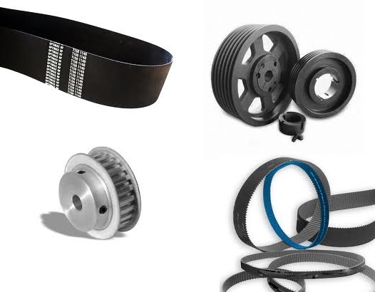 Jasne, techniczne ujęcie z showroomu lub regału ekspozycyjnego DAKAM. Na pierwszym planie znajduje się starannie zaaranżowana ekspozycja pas&oacute;w napędowych GATES. Widoczne są r&oacute;żne typy pas&oacute;w: pasy klinowe, pasy zębate synchroniczne (np. z serii Poly Chain GT Carbon&trade; w kolorze czarnym z wyraźnym czerwonymi elementami lub niebieskim). Pasy są ułożone w estetyczny spos&oacute;b, prezentując ich nowoczesne profile zęb&oacute;w. W tle widoczny jest duży baner z logotypami DAKAM i GATES (charakterystyczne ż&oacute;łto-czarne logo), podkreślający techniczną wsp&oacute;łpracę i wysoką jakość przeniesienia napędu.