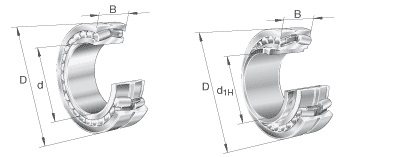 Łożyska baryłkowe dwurzędowe seria: 213 ; 213..E1K ; 213..E1K + H ; 213..E1K + AH ; 222 ; 222..-K ; 222..-K + H ; 222..-K + AH ; 223 ; 223..-K ; 223..-K + H ; 223..-K + AH ; 230 ; 230..-K ; 230..-K + H ; 230..-K + AH ; 231 ; 231..-K ; 231..-K + H ; 231..-K + AH ; 232 ; 232..-K ; 232..-K + H ; 232..-K + AH ; 233..-A ; 239 ; 239..-K ; 239..-K + H ; 239..-K + AH ; 240 ; 240..-K30 ; 240..-K30 + AH ; 241 ; 241..-K30 ; 241..-K30 + AH ; calowe 222S ; 222SM ; 230SM ; 231S ; 231SM ; 239SM ; 240SM ; 241SM ; uszczelnione F-8..PRL-02