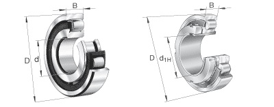 Łożyska baryłkowe jednorzędowe seria: 202.. ; 202..-K ; 202..-K + H ; 203.. ; 203..-K ; 203..-K + H