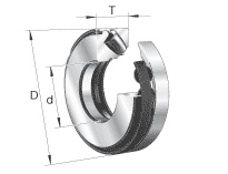 Łożyska baryłkowe wzdłużne seria: 292..E1 ; 293..E1 ; 294..E1