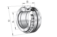 Łożyska kulkowe skośne wzdłużne seria: 2344... ;  2347...