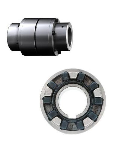 Obraz jest ucieleśnieniem niezawodności, bezpieczeństwa napędu (fail-safe) i zwartej konstrukcji, kt&oacute;re definiują sprzęgło KTR POLY-NORM&reg;. Kompozycja łączy w sobie surowy, industrialny wizerunek solidnych element&oacute;w żeliwnych i elastomerowych z profesjonalizmem i dostępnością, jakie oferuje autoryzowany polski dystrybutor DAKAM. Dominują w niej barwy przemysłowe: ciemnoszary/grafitowy (korpusy piast), głęboka czerń (pierścień elastomerowy) oraz lśniąca stal. W centrum uwagi, na czystej, industrialnej powierzchni (np. metalowym stole warsztatowym), znajduje się starannie zaaranżowane sprzęgło KTR POLY-NORM&reg;: &bull;	Konstrukcja kłowa (Fail-safe): To kluczowy element wizualny. Widoczne są dwie masywne piasty (z żeliwa szarego) z charakterystycznymi kłami. Ujęcie powinno wyraźnie pokazywać, że kły piast zachodzą na siebie, ale są odseparowane przez element elastyczny. To wizualizacja cechy "przebicioczułości" &ndash; nawet w przypadku zniszczenia elastomeru, kły zapewnią awaryjne przeniesienie napędu. &bull;	Pierścień Elastomerowy: Pomiędzy kłami znajduje się solidny, czarny pierścień elastomerowy. Ujęcie makro eksponuje jego strukturę, odpowiedzialną za skuteczne tłumienie drgań skrętnych i kompensację niewsp&oacute;łosiowości. &bull;	Zwarta budowa: Sprzęgło jest zaprezentowane tak, aby podkreślić jego kr&oacute;tką długość zabudowy, co jest istotnym wyr&oacute;żnikiem tej serii. &bull;	Marka Premium: Na zewnętrznej powierzchni piasty widoczne jest wyraźne, odlane lub grawerowane logo "KTR" oraz oznaczenie typu (np. "POLY-NORM 90"), co jest gwarancją autentyczności. Tło jest subtelnie rozmyte (efekt bokeh), ale jednoznacznie wskazuje na profesjonalną dystrybucję na terenie Polski: &bull;	Nowoczesny magazyn DAKAM: W tle widać rzędy wysokich regał&oacute;w magazynowych, wypełnionych uporządkowanymi, oryginalnymi opakowaniami KTR (często z niebieskimi akcentami). Duża ilość towaru na stanie wizualnie potwierdza status "sprawdzonego dystrybutora". &bull;	Logo Dystrybutora: W dyskretnym, ale widocznym miejscu umieszczone jest logo DAKAM, z dopiskiem "Autoryzowany Dystrybutor KTR", co buduje jego markę jako zaufanego partnera w technice napędowej. Obraz niesie jasny komunikat: "Jako autoryzowany polski dystrybutor DAKAM, posiadamy na stanie niezawodne, przebicioczułe sprzęgła KTR POLY-NORM&reg;, zapewniające bezpieczeństwo pracy napędu, tłumienie drgań i zwartą zabudowę".