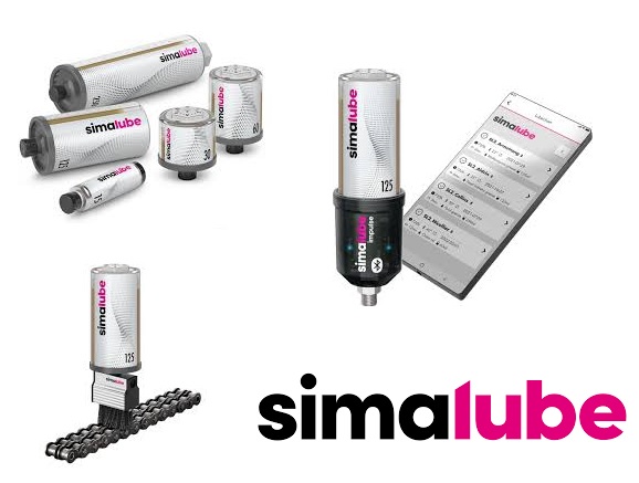 Automatyczne smarownice Simalube. Szwajcarska precyzja w smarowaniu. Obraz jest ucieleśnieniem szwajcarskiej innowacji i precyzji w dziedzinie automatycznego, jednopunktowego smarowania. Kompozycja jest czysta, techniczna i skupiona na produkcie, emanując niezawodnością i prostotą obsługi. Dominują w niej charakterystyczne barwy Simalube – intensywny niebieski, przezroczysty korpus oraz kolorowe pokrętła (np. czerwone, szare), co podkreśla techniczny charakter i wysoką jakość wykonania. W centrum uwagi, na czystej, metalowej lub białej powierzchni, znajduje się starannie zaaranżowany zestaw smarownic automatycznych Simalube: • Rodzina produktów: Prezentowanych jest kilka smarownic w różnych rozmiarach (np. 15 ml, 30 ml, 60 ml, 125 ml, 250 ml), co wizualnie komunikuje dostępność pełnego asortymentu do różnych aplikacji. • Kluczowe cechy: Ujęcia makro eksponują: o Przezroczysty korpus: Pozwala na natychmiastową wizualną kontrolę poziomu smaru lub oleju. o Precyzyjny napęd: Widoczne jest pokrętło regulacyjne na górze, co symbolizuje możliwość precyzyjnego ustawienia czasu dozowania (typowo od 1 do 12 miesięcy). o Czysty montaż: Gwintowany króciec przyłączeniowy na dole pokazuje, jak łatwo i czysto można zamontować smarownicę bezpośrednio w punkcie smarnym. • Marka Premium: Na korpusie każdej smarownicy widoczne jest wyraźne, oryginalne logo "simalube" (produktu firmy Simatec), co jest gwarancją szwajcarskiej jakości i niezawodności. Obok mogą leżeć akcesoria, takie jak wężyki, kolanka czy pędzelki, co podkreśla kompleksowość systemu. Tło jest minimalistyczne i studyjne (np. białe lub jasnoszare), aby cała uwaga skupiła się na produkcie i jego innowacyjnej konstrukcji. Obraz niesie jasny komunikat: "Smalube (Simatec) to precyzyjne, niezawodne i łatwe w obsłudze szwajcarskie smarownice automatyczne, które zapewniają ciągłe smarowanie i redukują koszty utrzymania ruchu".